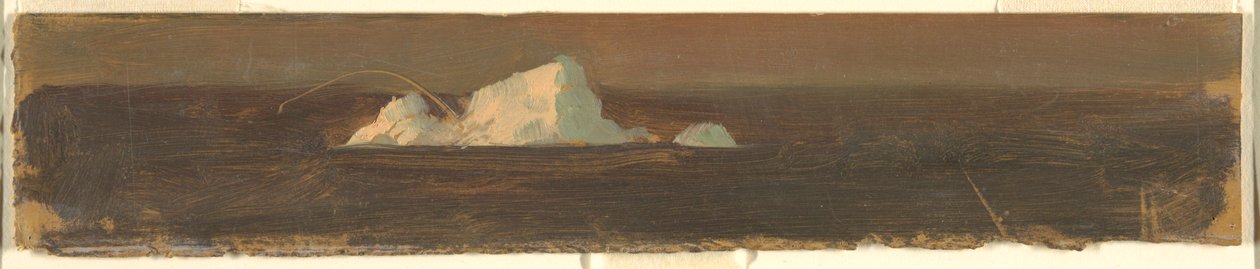 Desenho, Icebergues flutuantes, 1859 de Frederic Edwin Church