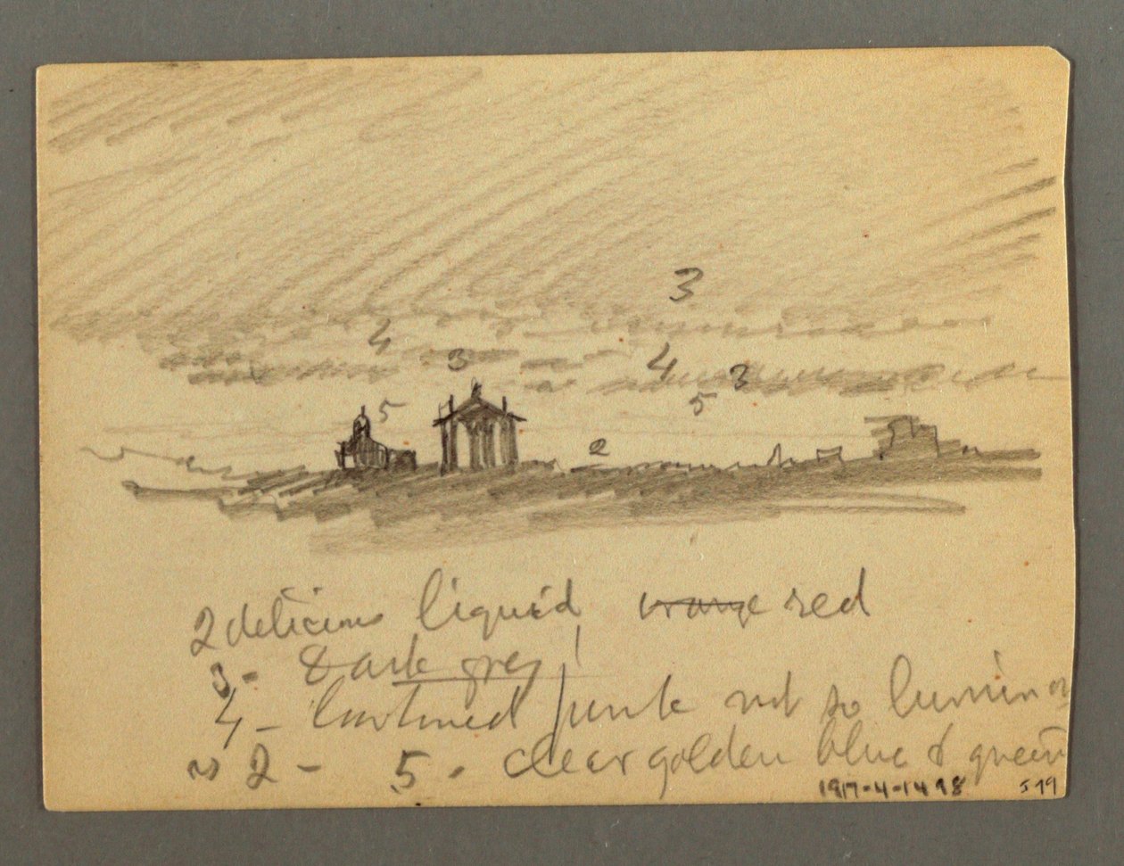 Desenho, Fortificação de falésias, Sion, Vale do Ródano, possivelmente 1868 de Frederic Edwin Church