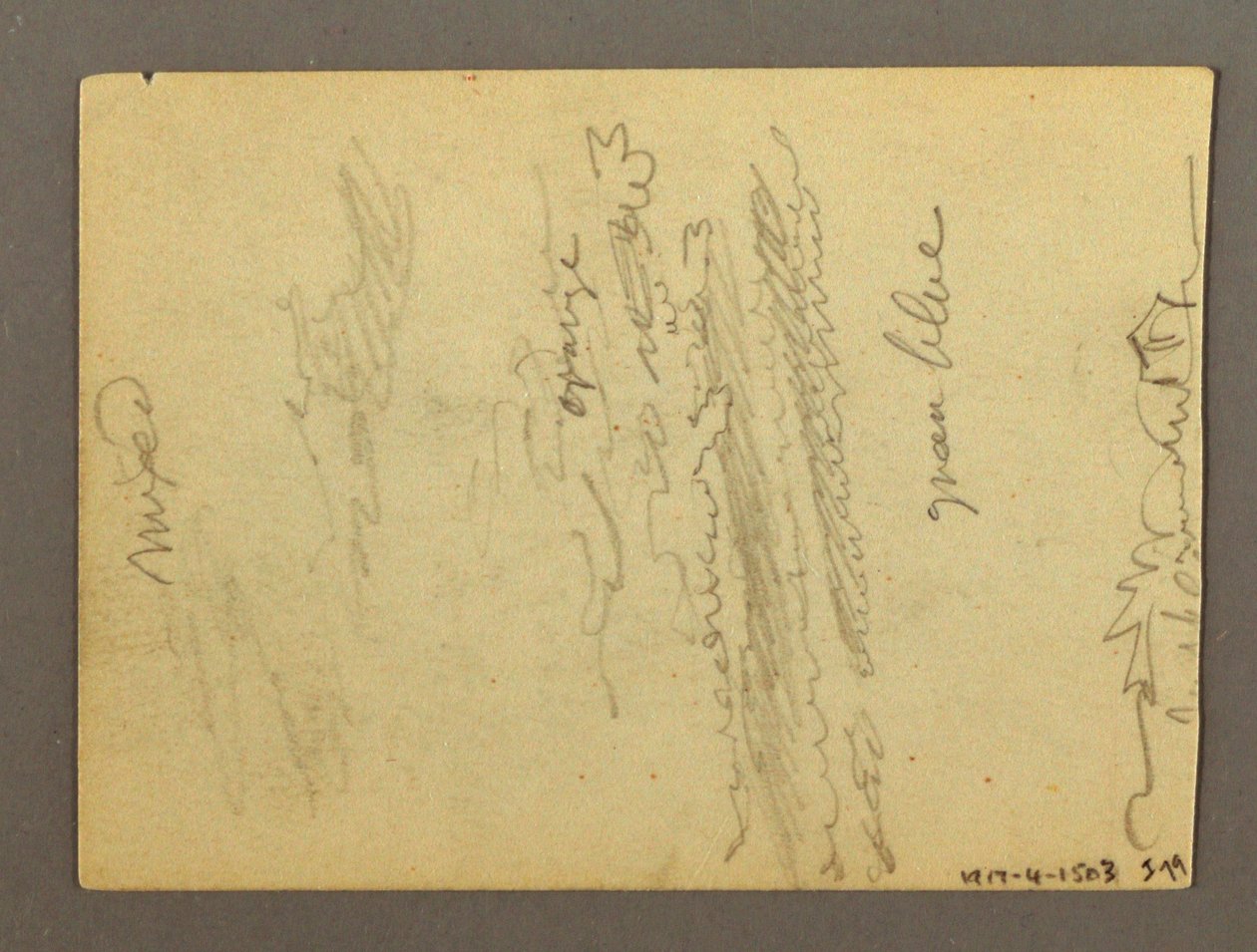 Desenho, Fragmento de uma Colunata, Fonte, possivelmente 1868-69 de Frederic Edwin Church