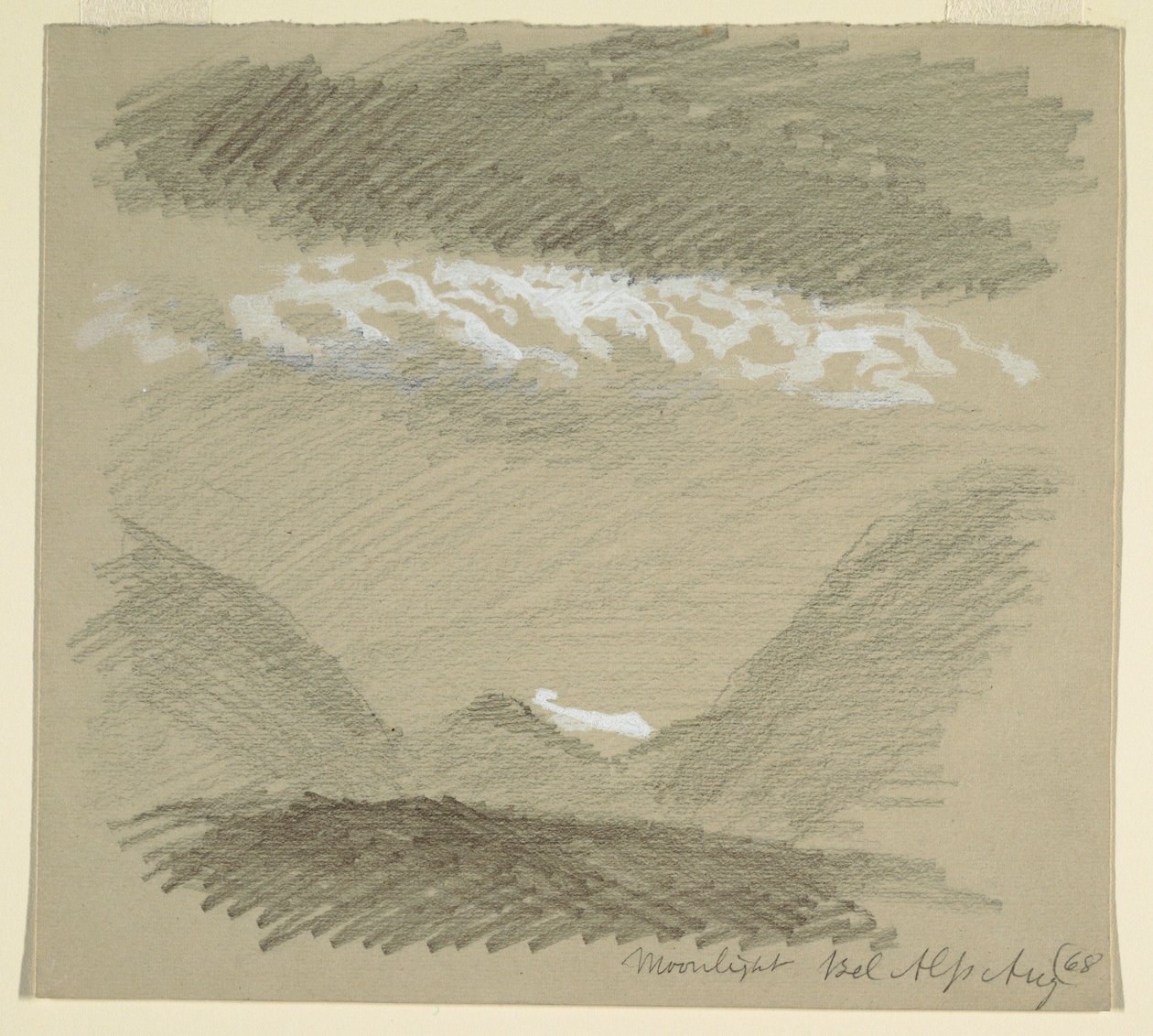 Desenho, Dos Alpes Berneses, Bel Alp, agosto de 1868 de Frederic Edwin Church