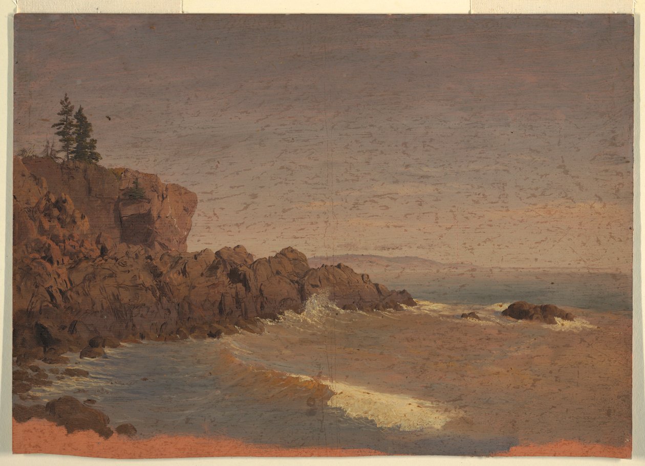 Desenho, Ilha Grand Manan, Canadá, ca. 1850 de Frederic Edwin Church