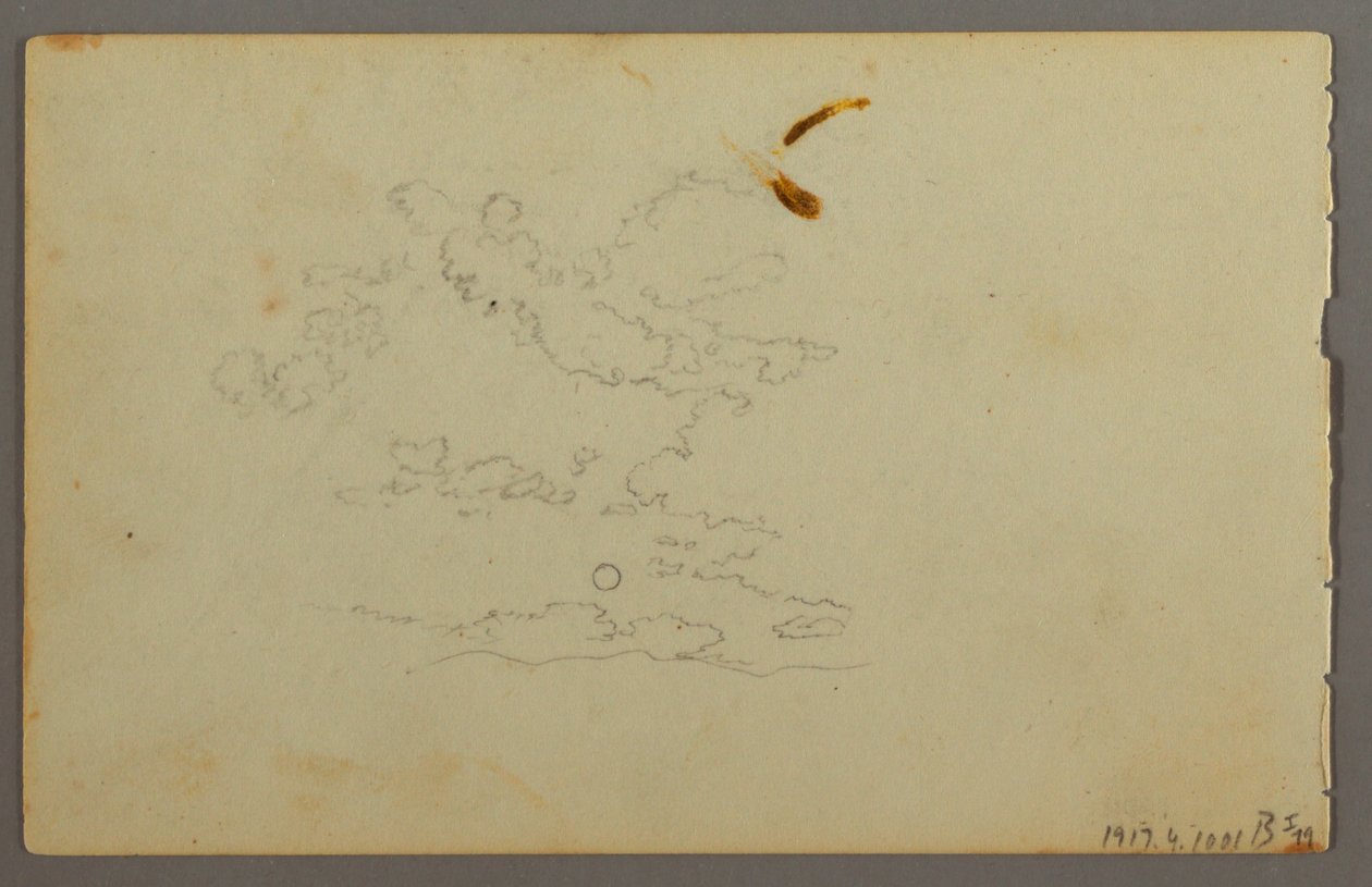 Desenho, Cordilheira, possivelmente 1844 de Frederic Edwin Church