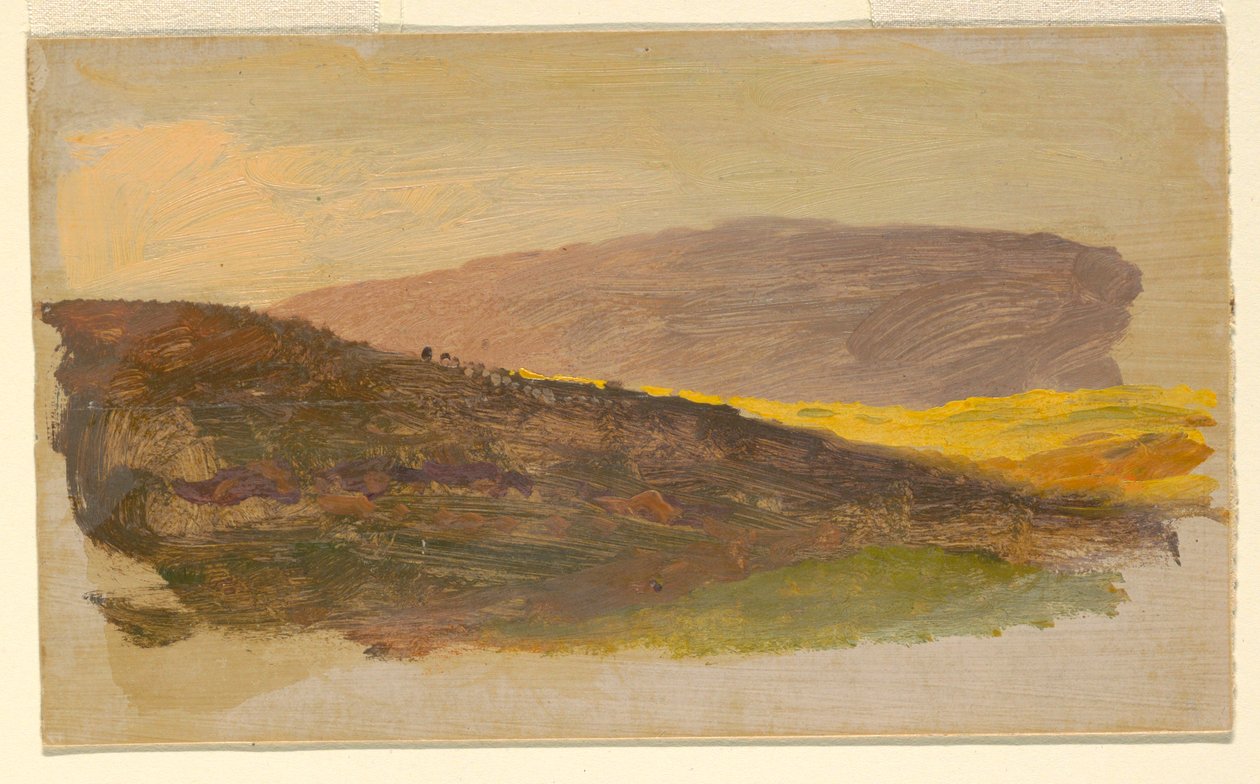 Desenho, encosta, 1870-80 de Frederic Edwin Church