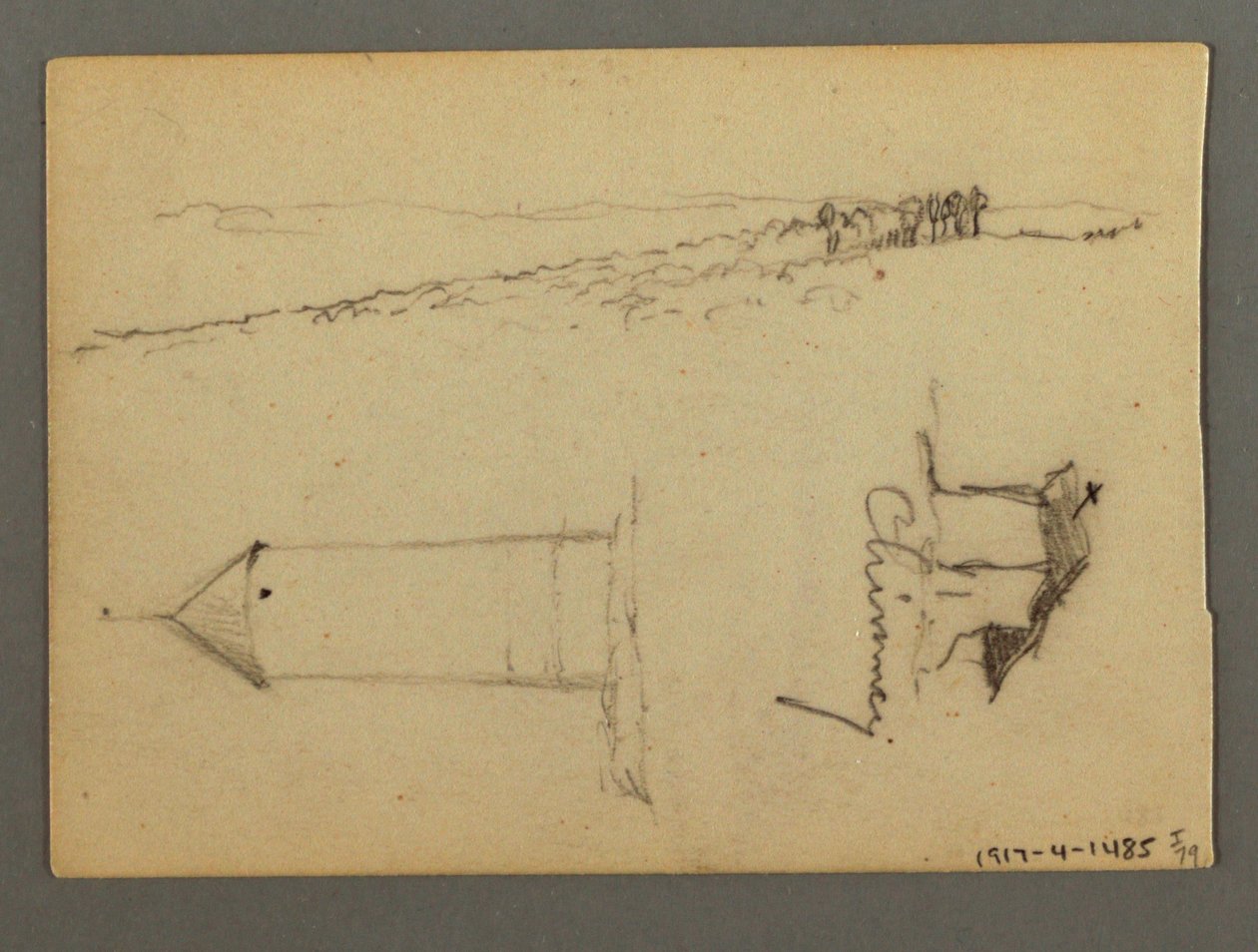 Desenho, Casa sobre o penhasco, Torres, possivelmente 1868 de Frederic Edwin Church