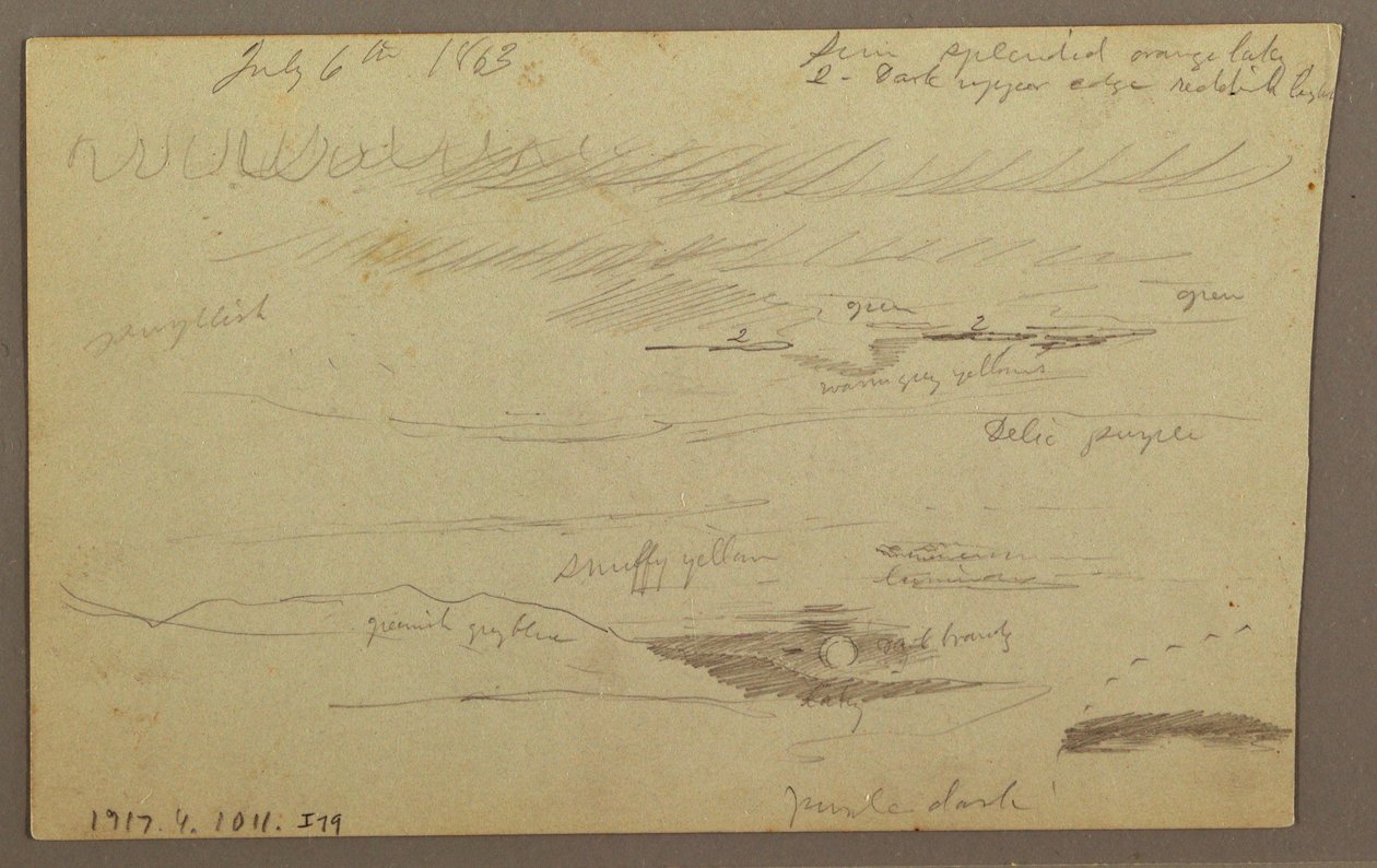 Desenho, Vale do Hudson, 1863 de Frederic Edwin Church