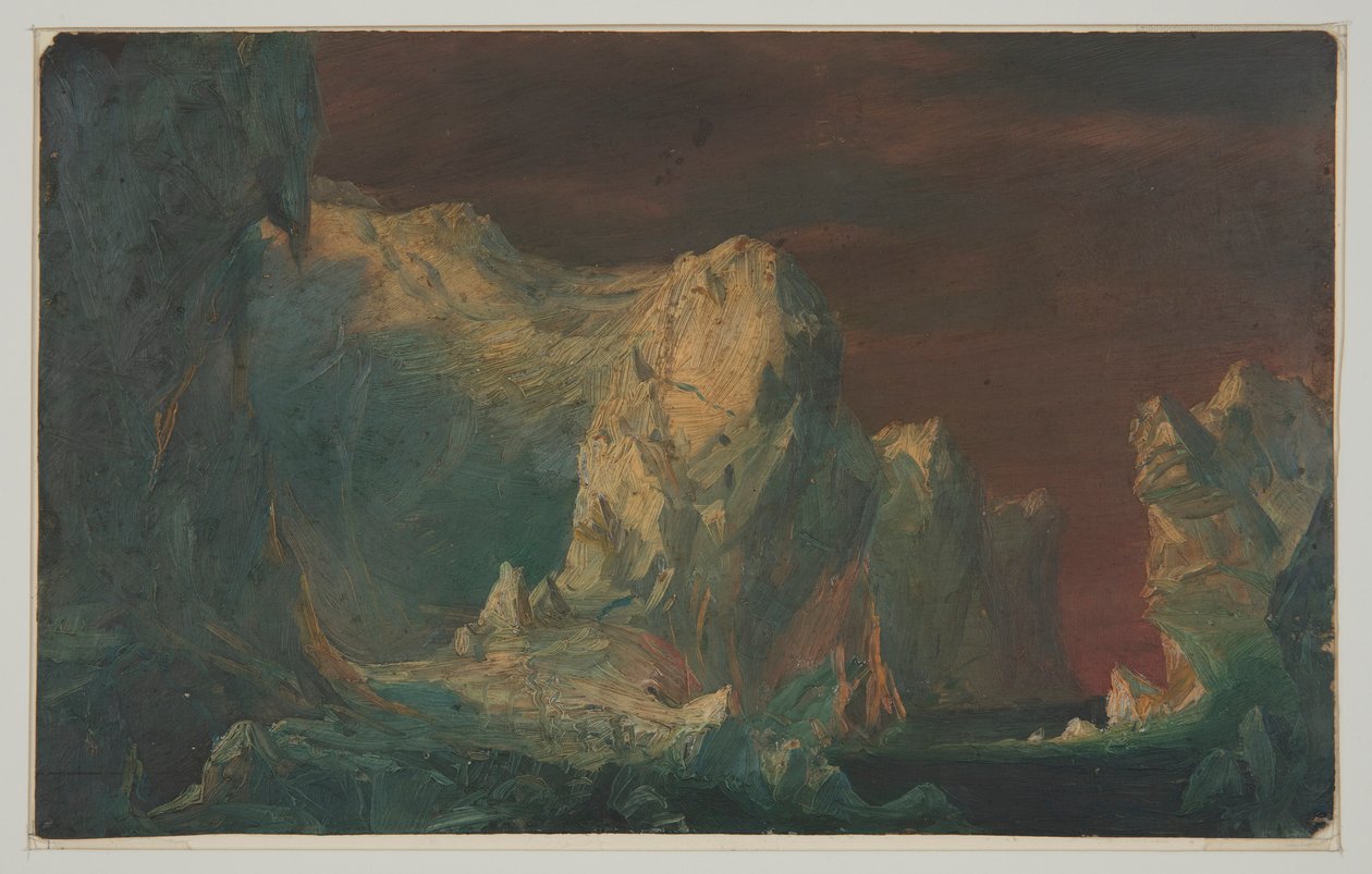 Desenho, Fantasia de icebergue, provavelmente 1859 de Frederic Edwin Church