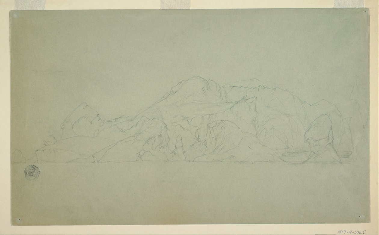 Desenho, Iceberg, junho ou julho de 1859 de Frederic Edwin Church