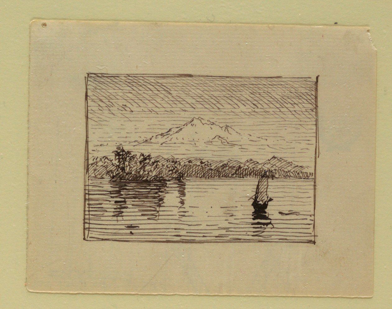 Desenho, Paisagem Imaginária, ca. 1850 de Frederic Edwin Church