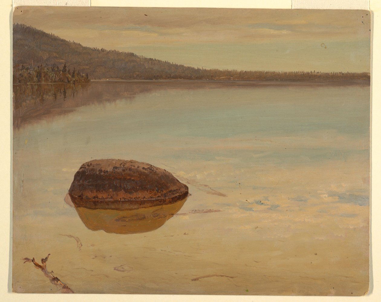 Desenho, Lago Katahdin , 1870-80 de Frederic Edwin Church