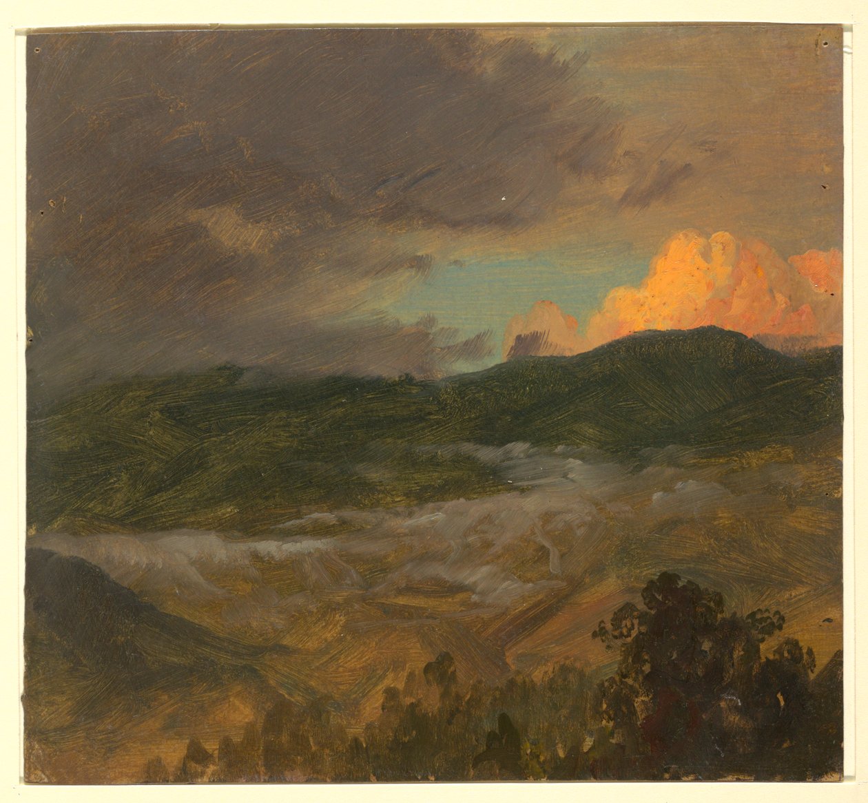 Desenho, Paisagem, 1865 de Frederic Edwin Church