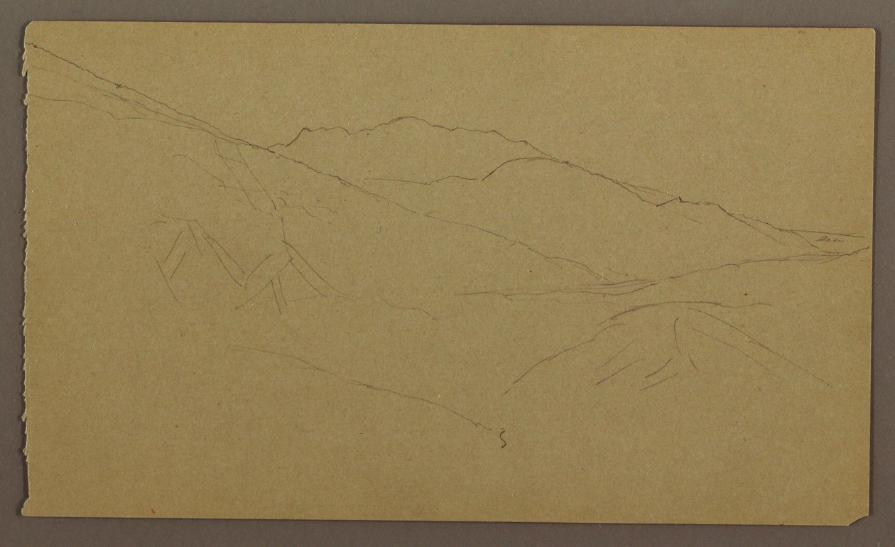Desenho, Paisagem, maio-agosto de 1865 de Frederic Edwin Church