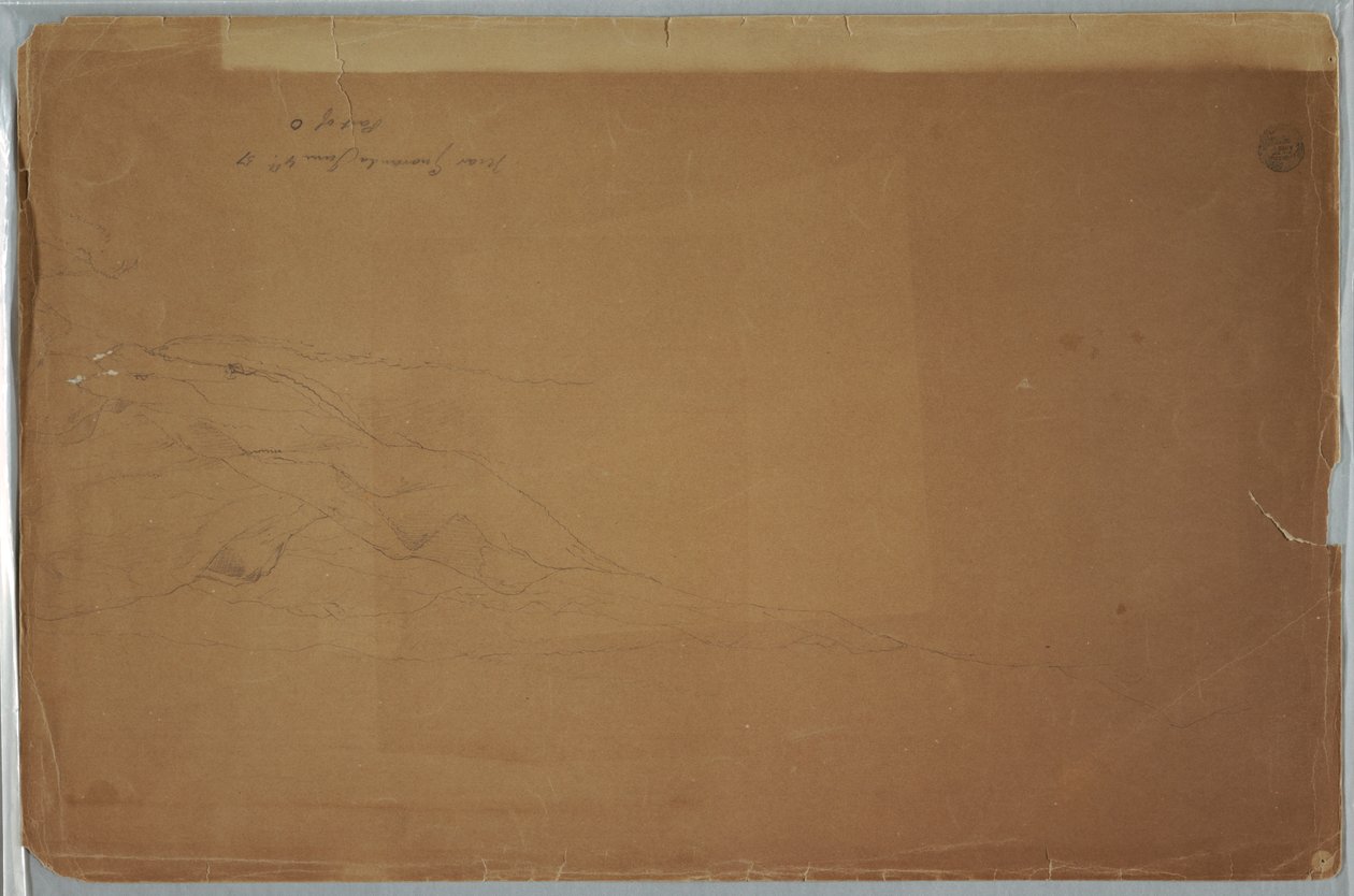 Desenho, Paisagem perto de Guaranda, Equador, 4 de junho de 1857 de Frederic Edwin Church