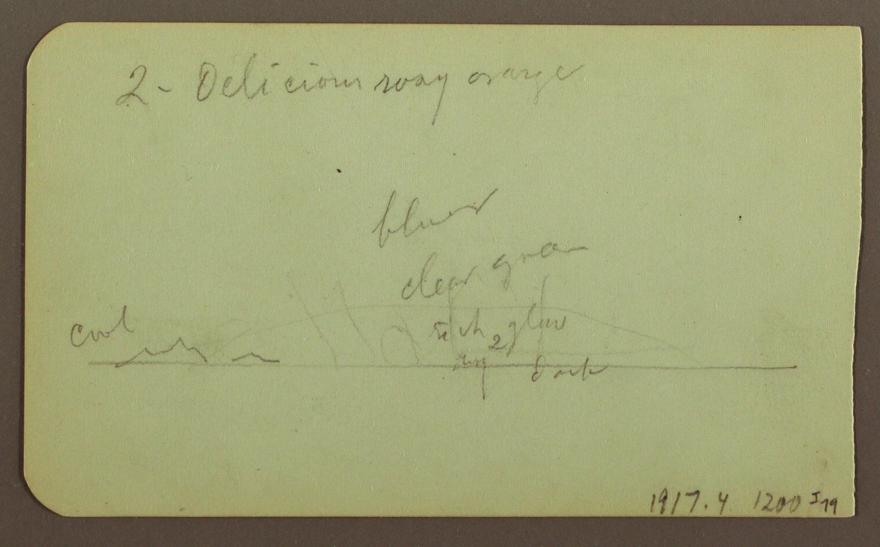 Desenho, Paisagem "near lagos"; Verso: Paisagem, 1883 de Frederic Edwin Church