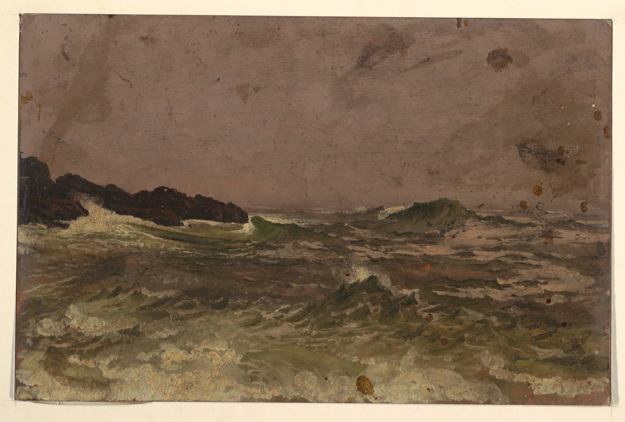 Desenho, Costa do Maine, 1845-50 de Frederic Edwin Church
