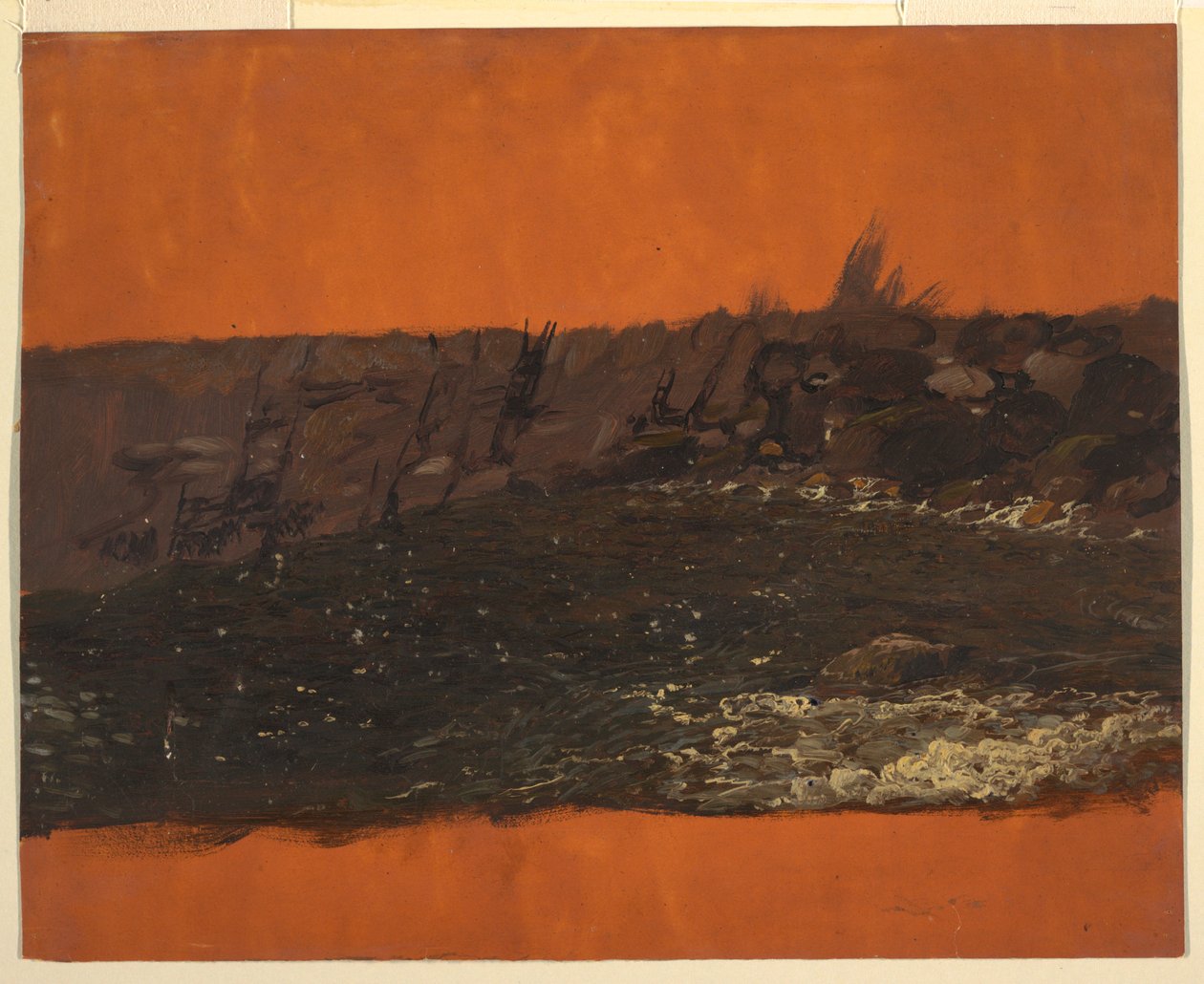 Desenho, Costa do Maine, ca. 1850 de Frederic Edwin Church