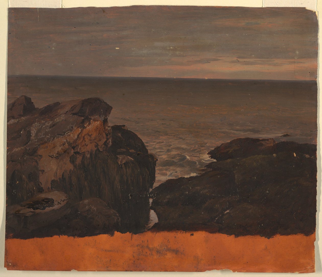 Desenho, Costa do Maine, ca. 1850 de Frederic Edwin Church