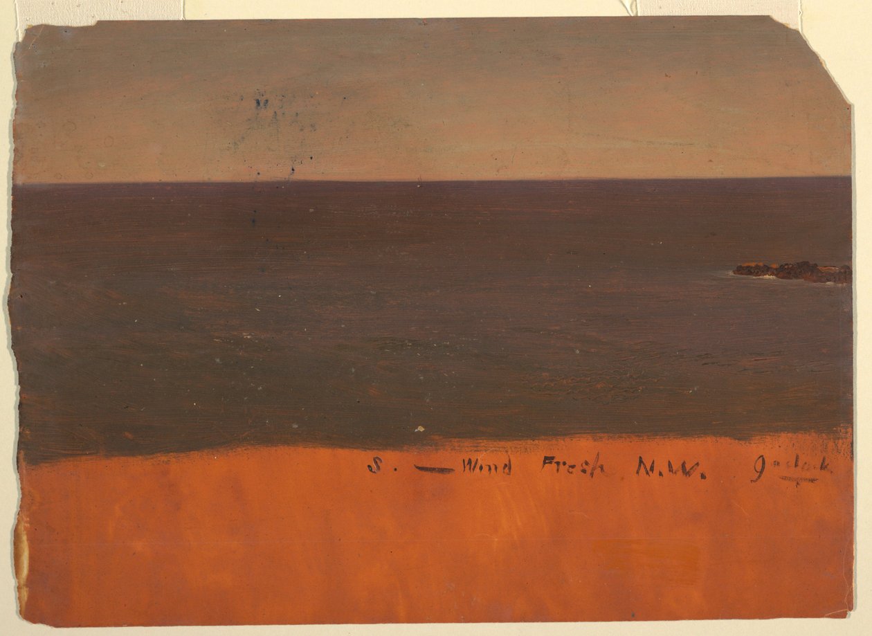 Desenho, Costa do Maine, ca. 1850 de Frederic Edwin Church