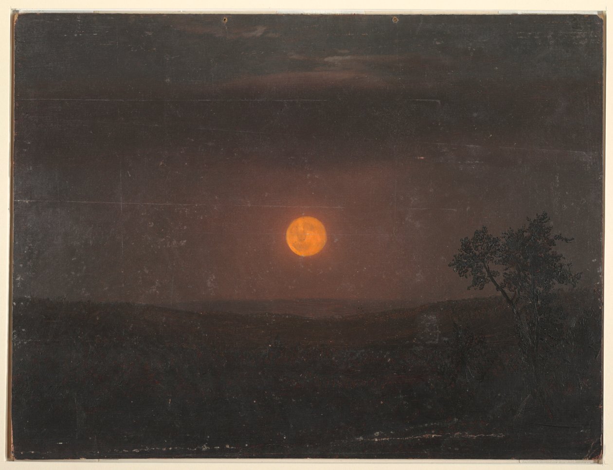 Desenho, Luar, Quinta da Igreja, ca. 1865 de Frederic Edwin Church