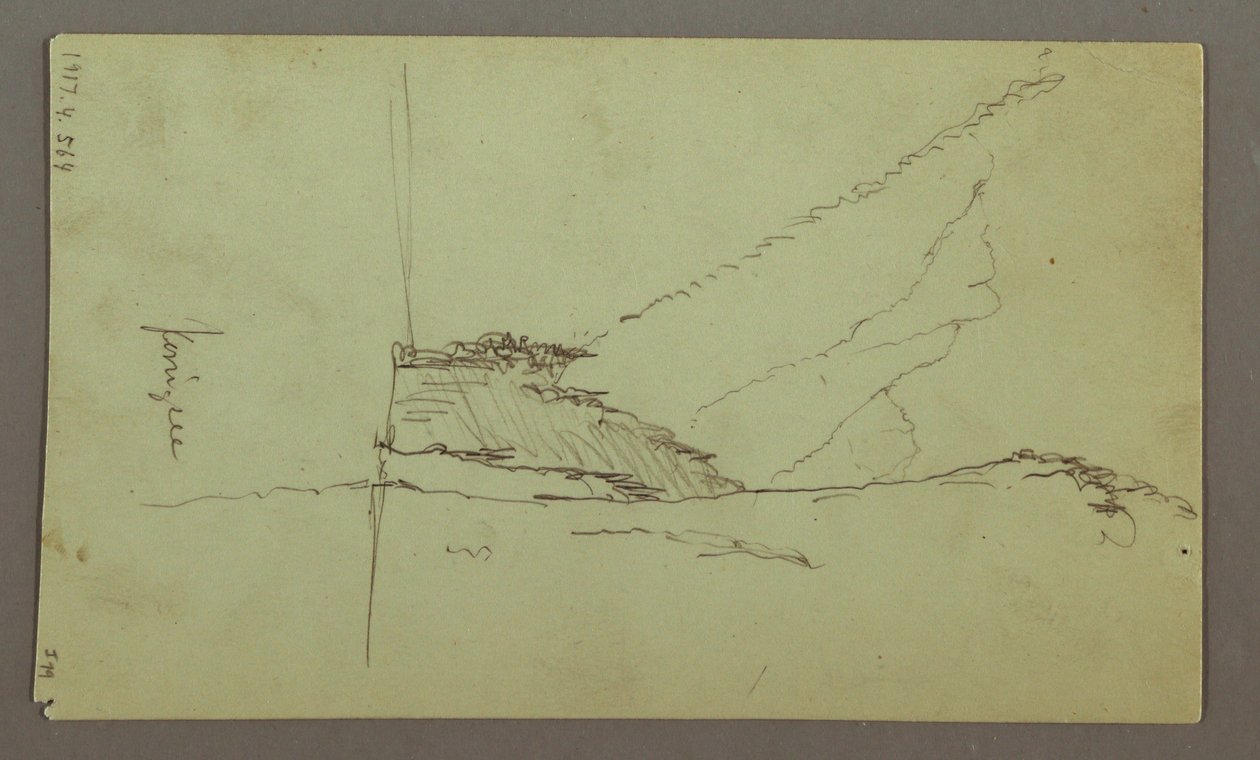 Desenho, Picos da Montanha, Rio, julho de 1868 de Frederic Edwin Church