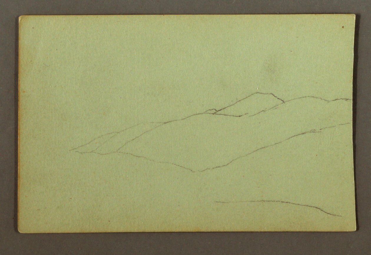 Desenho, Cume da Montanha, possivelmente 1856 de Frederic Edwin Church