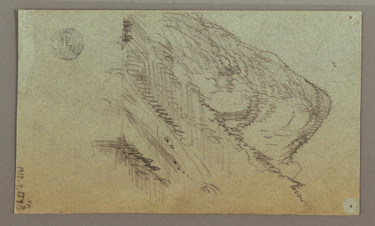 Desenho, Vale da Montanha, possivelmente 1868 de Frederic Edwin Church