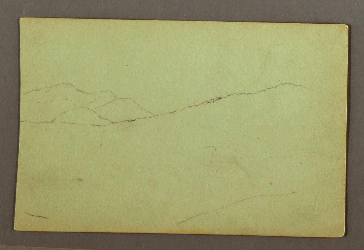 Desenho, Picos de montanha, possivelmente 1856 de Frederic Edwin Church