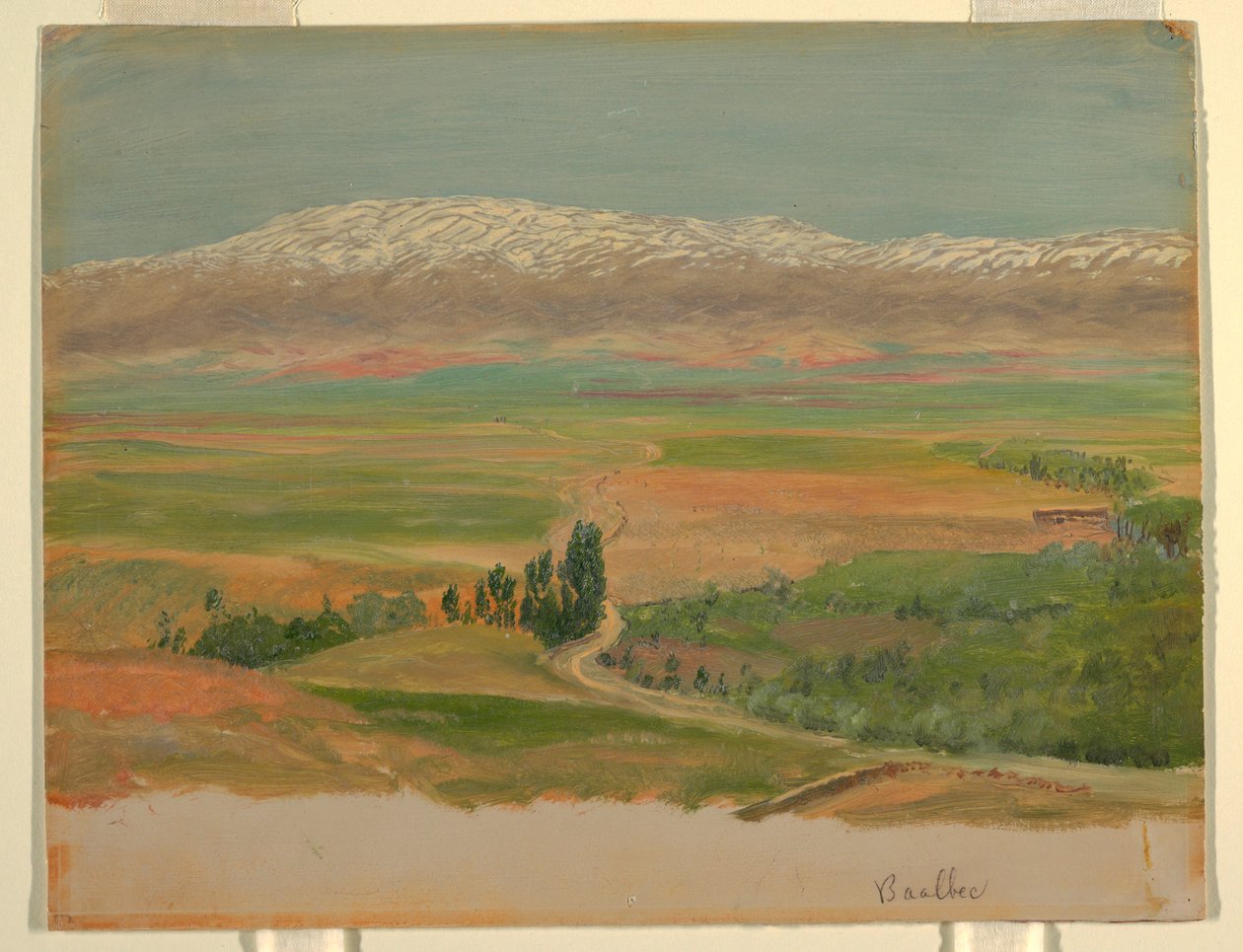 Desenho, Montanhas perto de Baalbec, maio de 1868 de Frederic Edwin Church