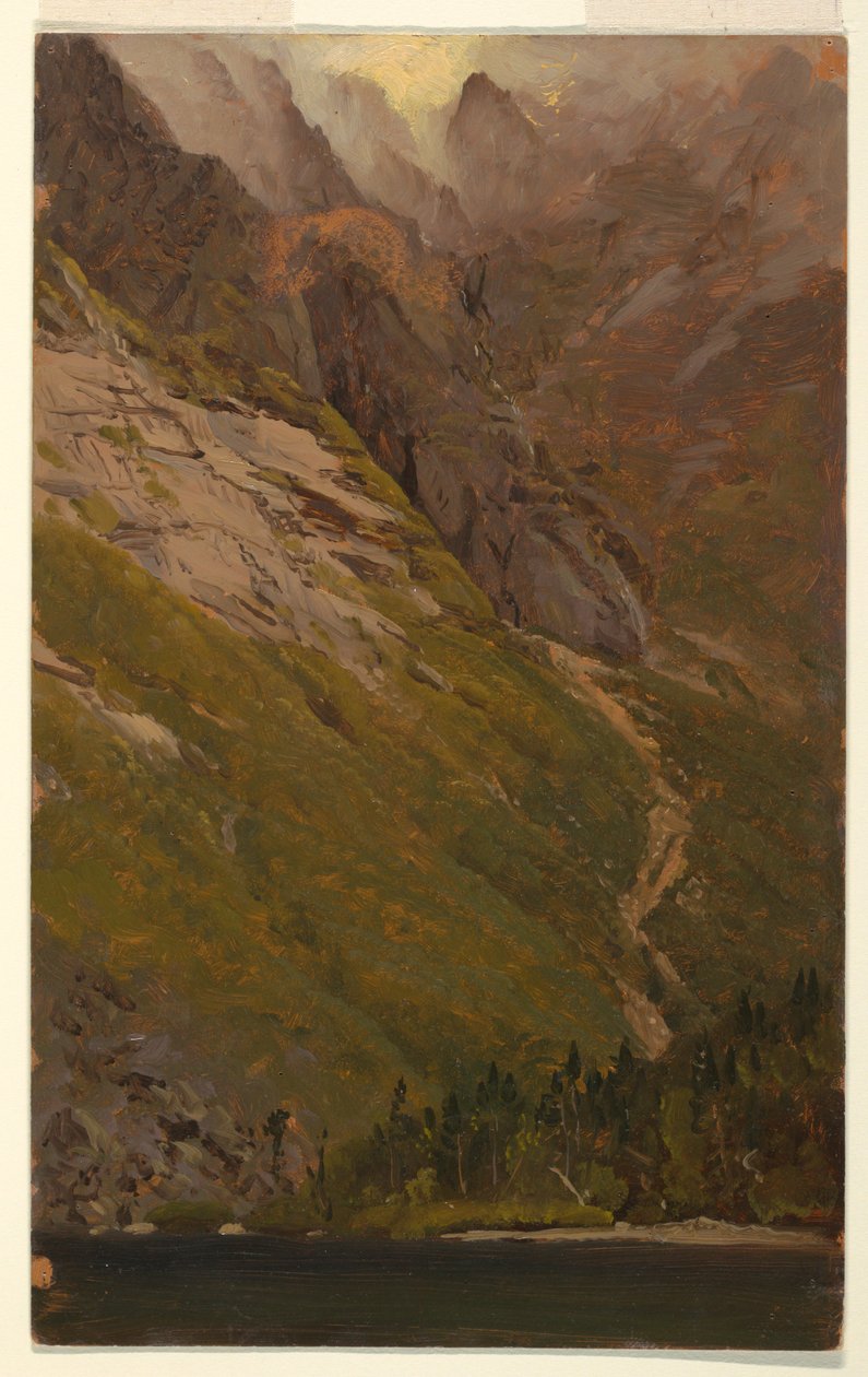 Desenho, Monte Katahdin, Grande Bacia, antes de 1878 de Frederic Edwin Church