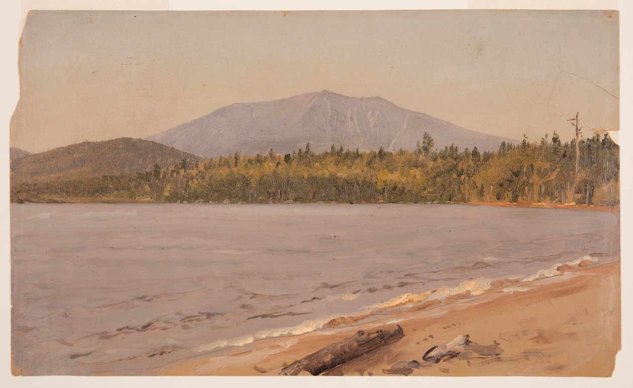 Desenho, Mt. Katahdin from Togue Pond, possivelmente 1878 de Frederic Edwin Church