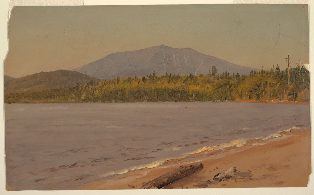 Desenho, Mt. Katahdin from Togue Pond, possivelmente 1878 de Frederic Edwin Church