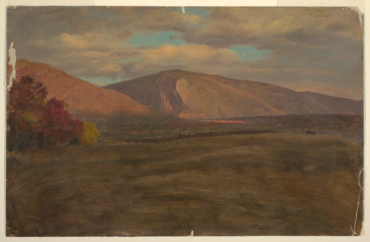 Desenho, Monte Katahdin a partir do sudoeste (), 1870-80 de Frederic Edwin Church