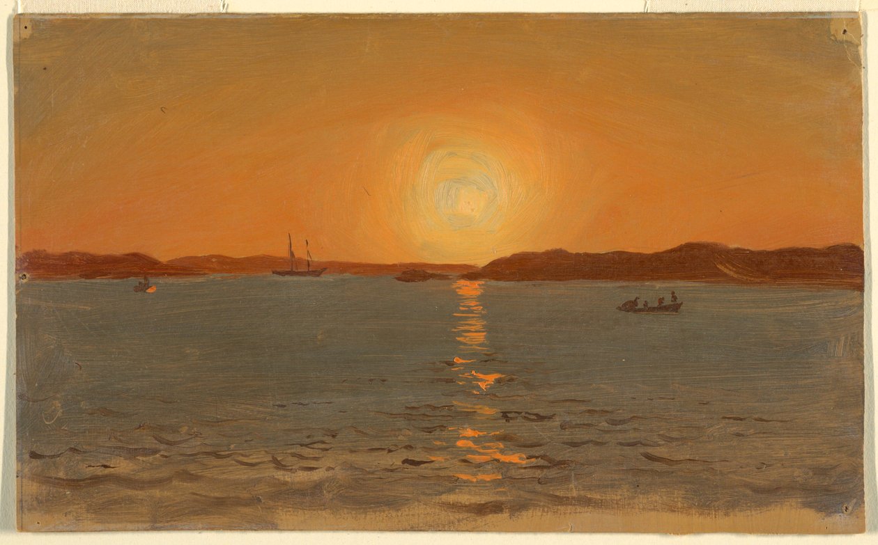 Desenho, Terra Nova, Cabeça de Gato, junho de 1859 de Frederic Edwin Church