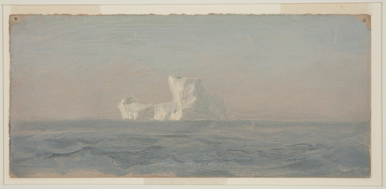 Desenho, ao largo de Iceberg, Terra Nova, junho de 1859 de Frederic Edwin Church