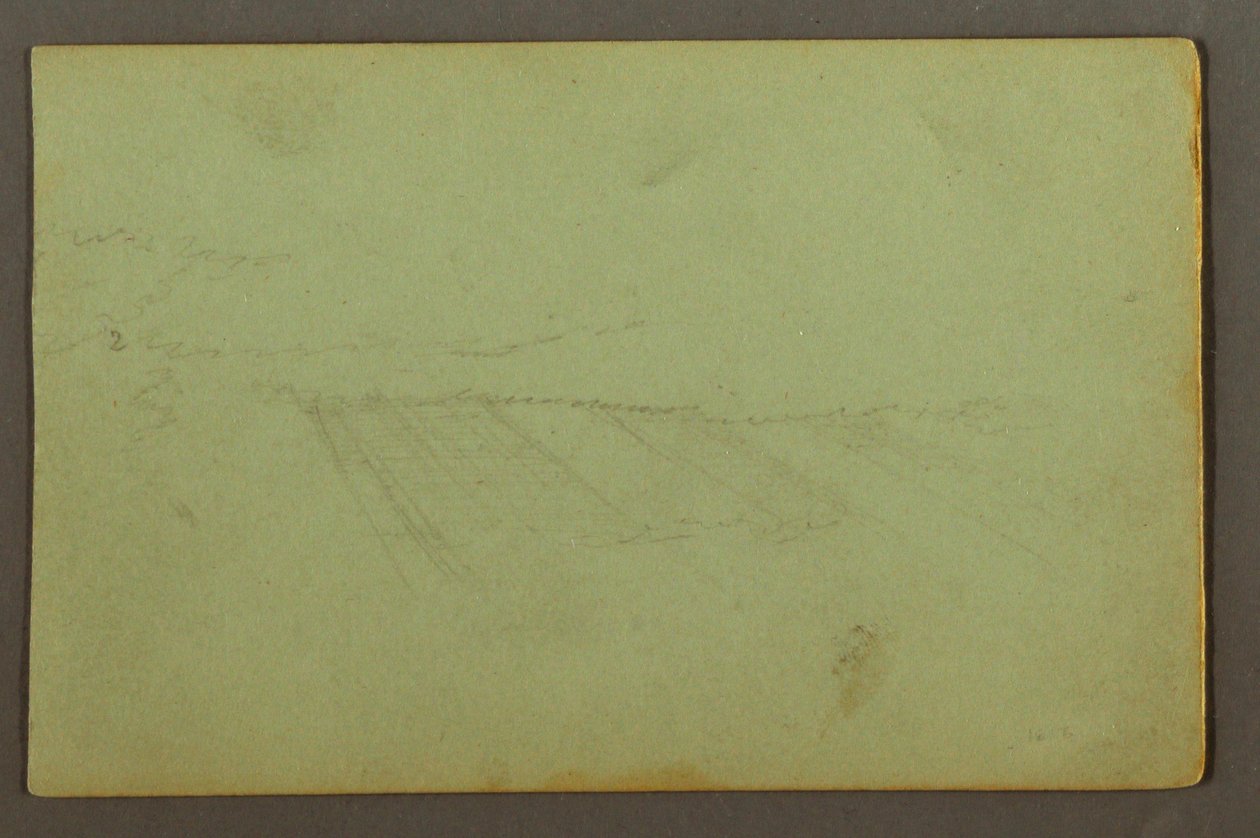 Desenho, Chuva, possivelmente 1856 de Frederic Edwin Church
