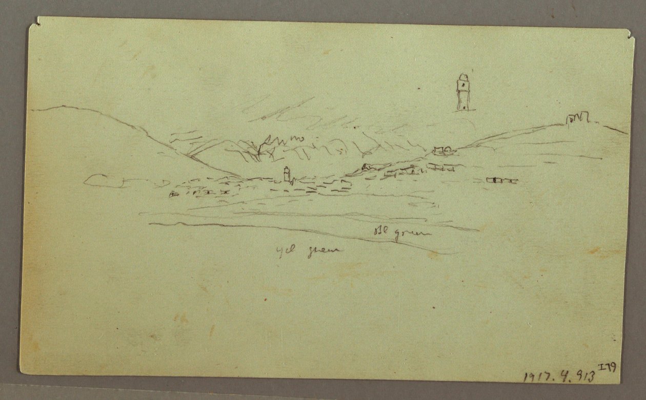 Desenho, Ruínas, 27 de abril de 1868 de Frederic Edwin Church