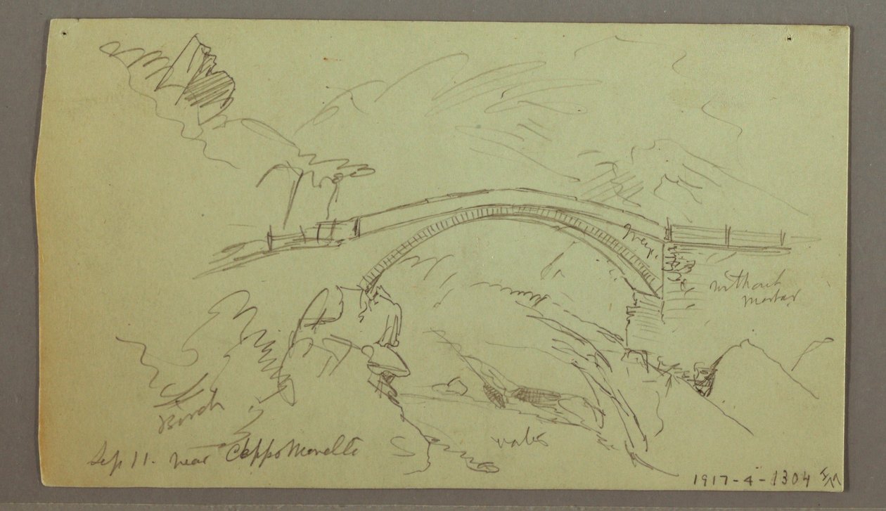 Desenho, Santuário no bosque, setembro de 1868 de Frederic Edwin Church