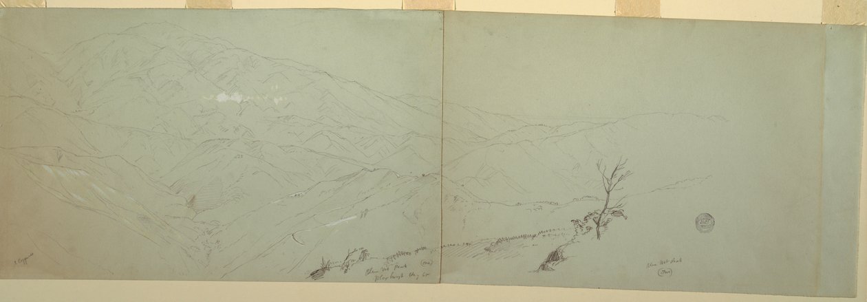 Desenho, esboços, Bloxburgh, Jamaica, 1865 de Frederic Edwin Church