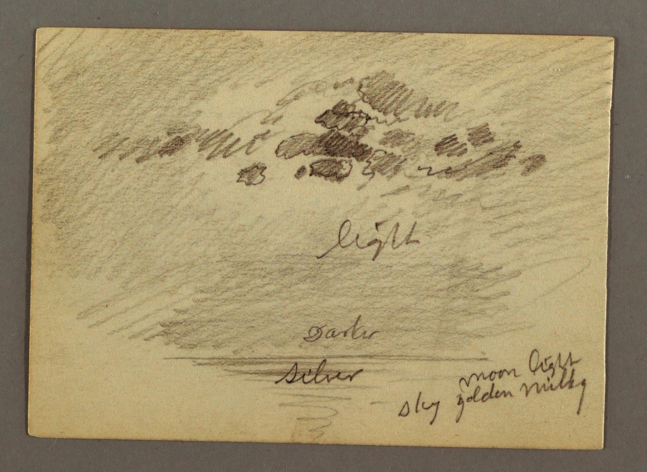 Desenho, Esboços do Médio Oriente, incluindo o Canal do Suez, janeiro de 1868 de Frederic Edwin Church