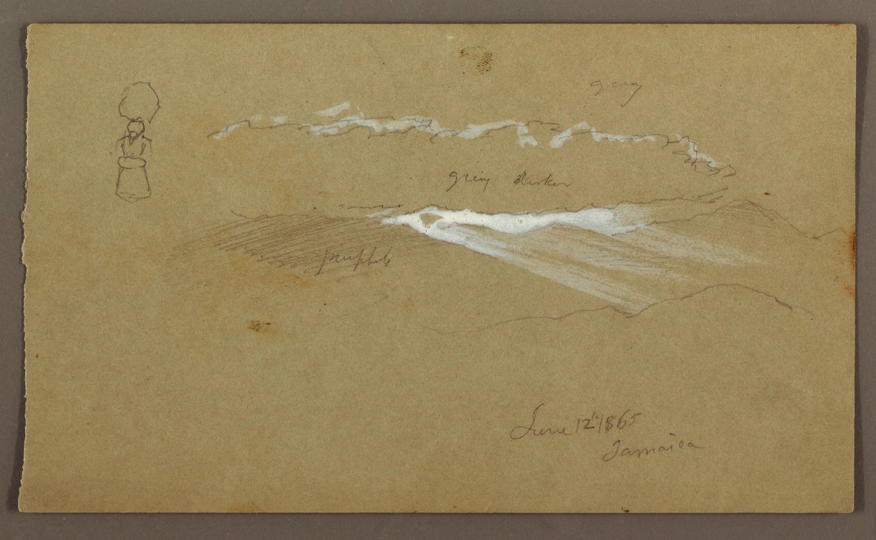Desenho, Céu, Figura, 12 de junho de 1865 de Frederic Edwin Church