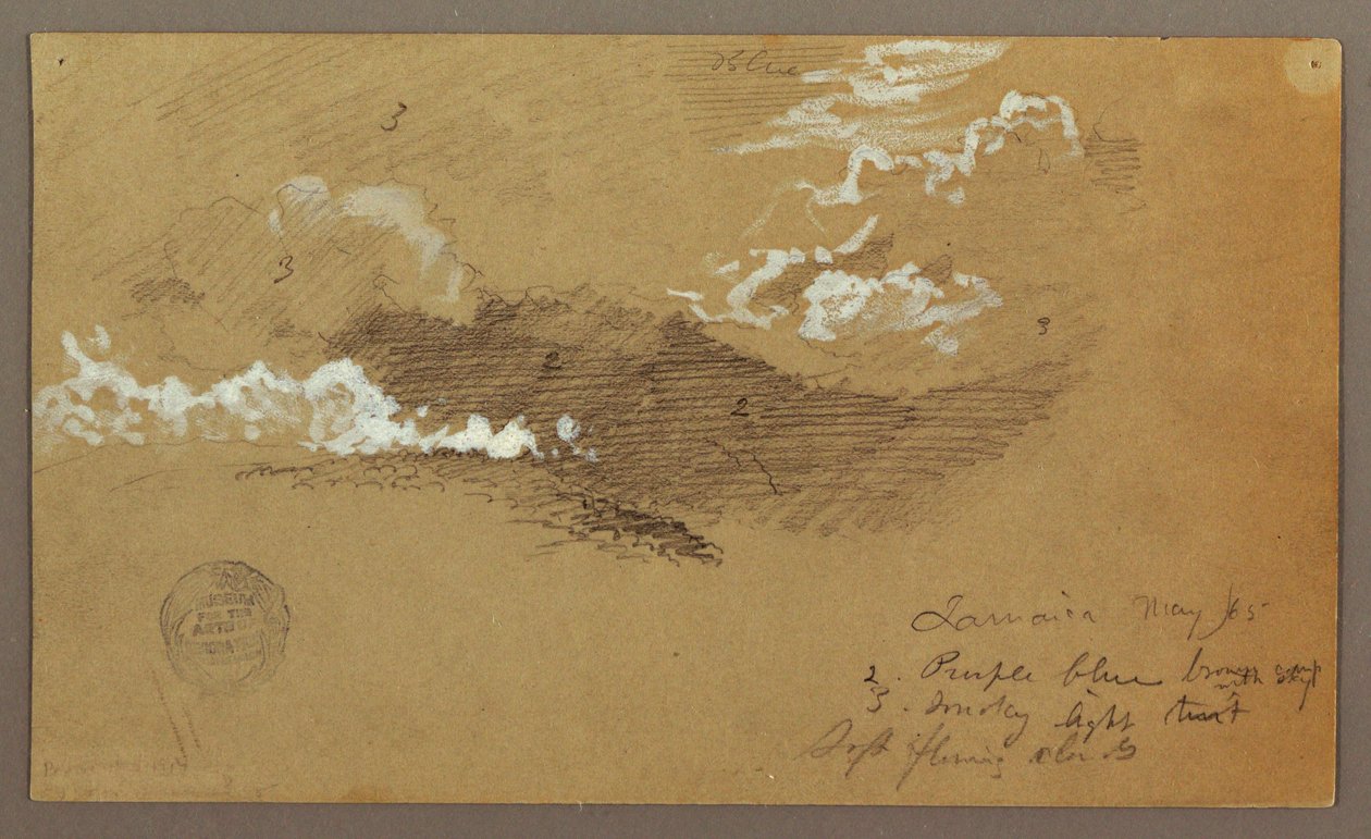 Desenho, Céu, maio de 1865 de Frederic Edwin Church