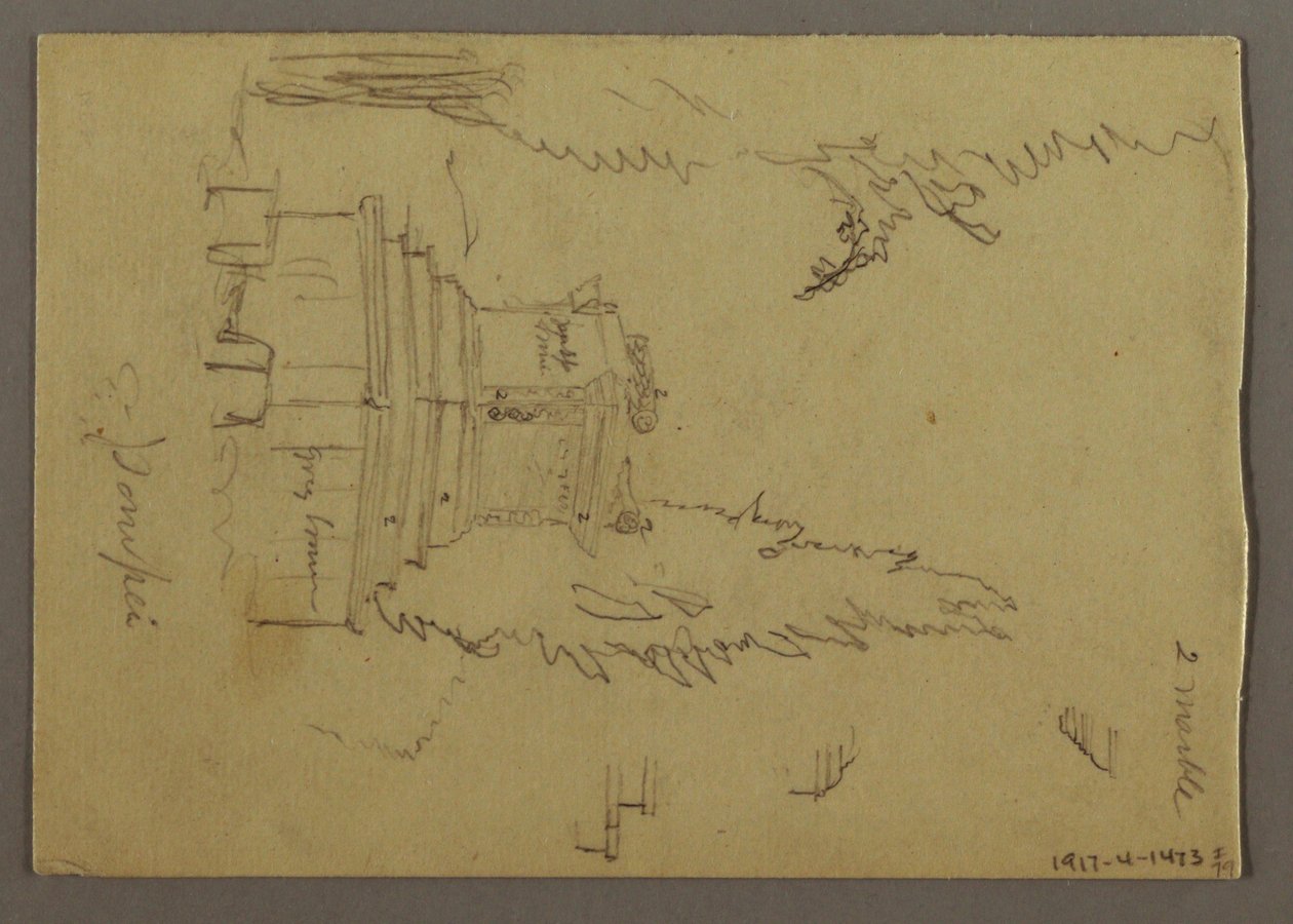 Desenho, treinador de palco, possivelmente 1868-69 de Frederic Edwin Church