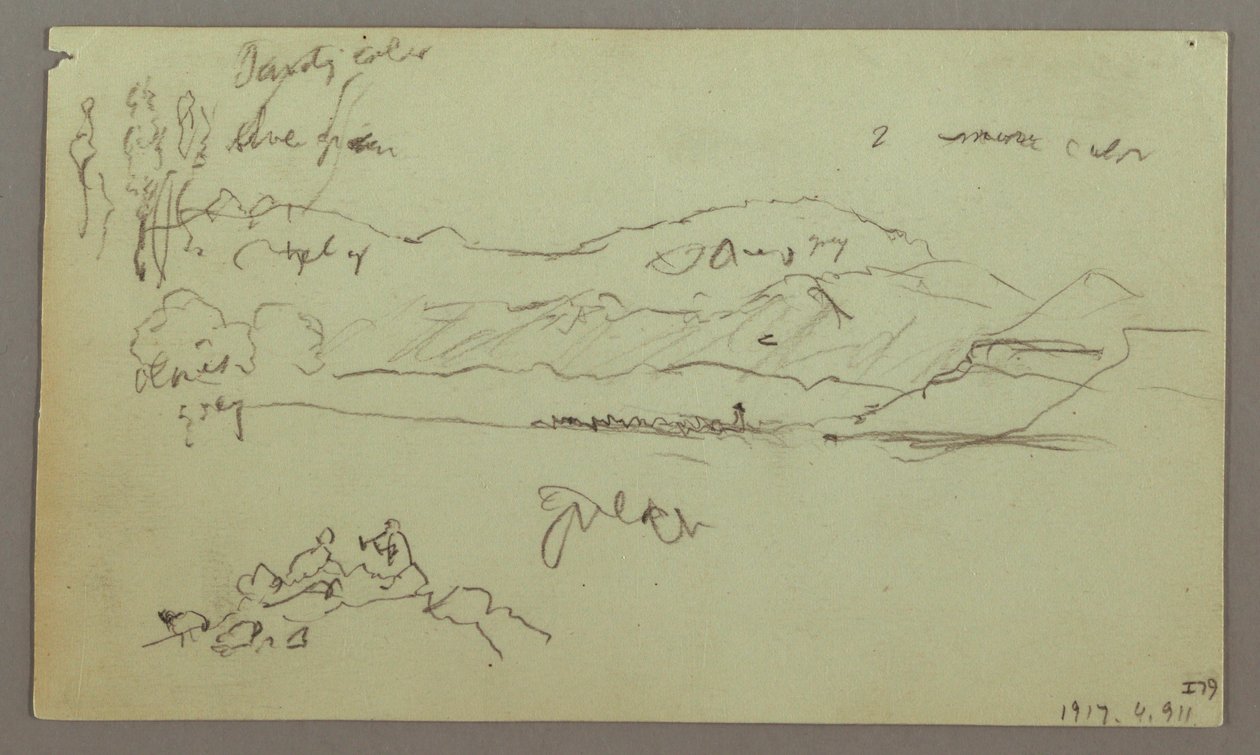 Desenho, Arco de Pedra, Base de Pedra, 27 de abril de 1868 de Frederic Edwin Church