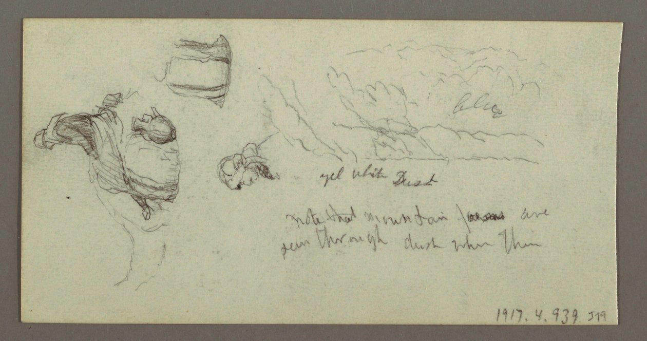 Desenho, Estudo das patas de camelo, possivelmente 1868 de Frederic Edwin Church