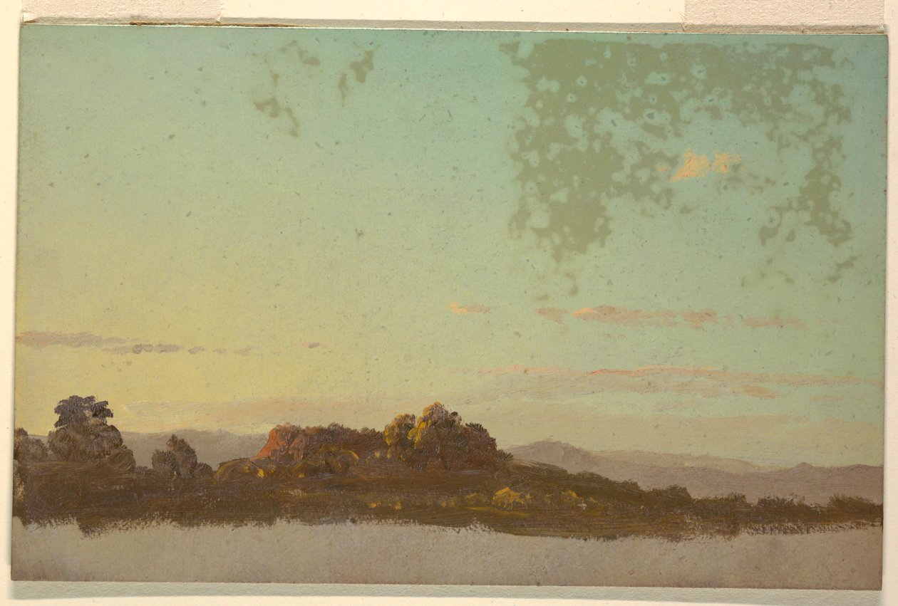 Desenho, Paisagem de verão, 1870-80 de Frederic Edwin Church