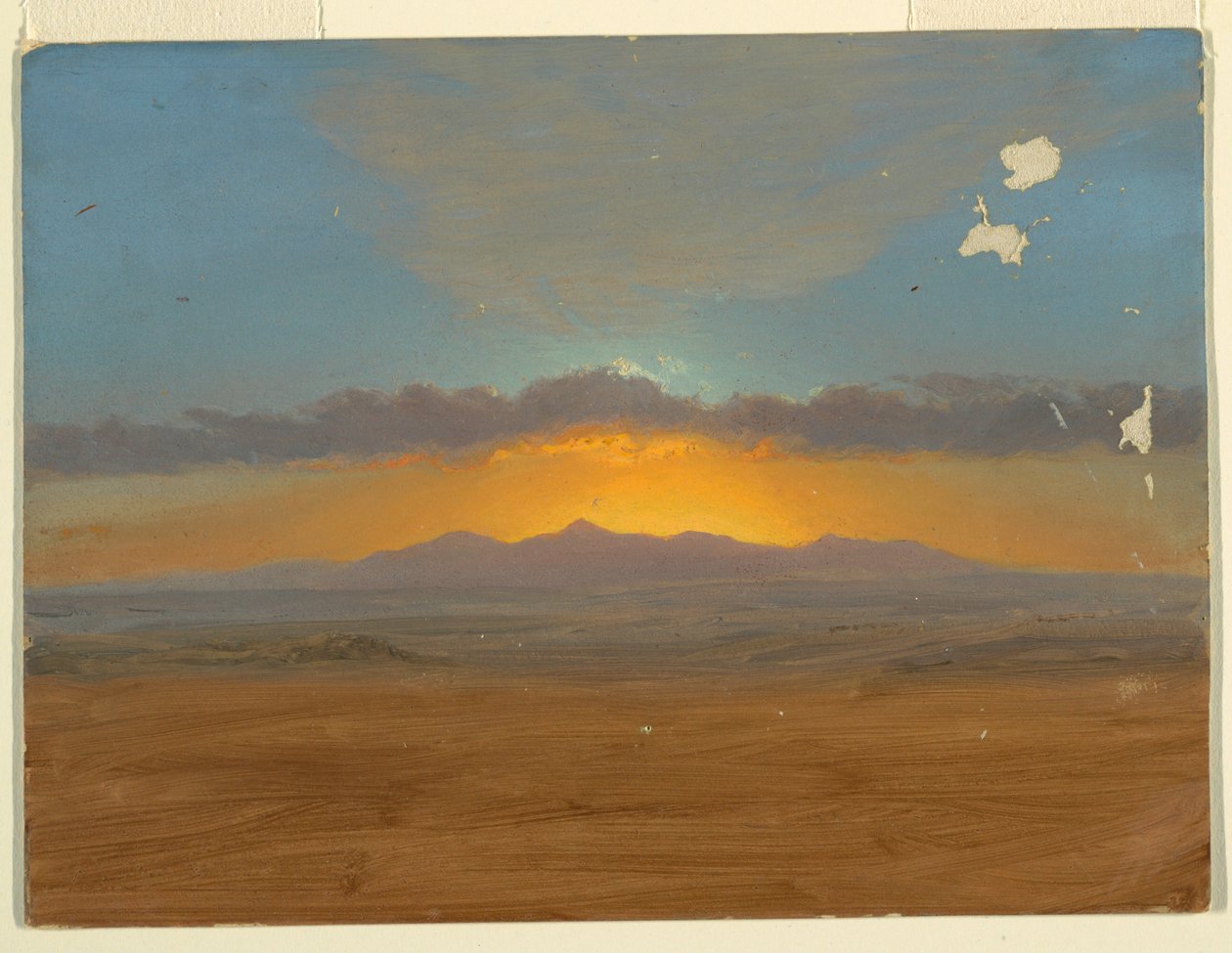 Desenho, Pôr do sol, 1865-66 de Frederic Edwin Church