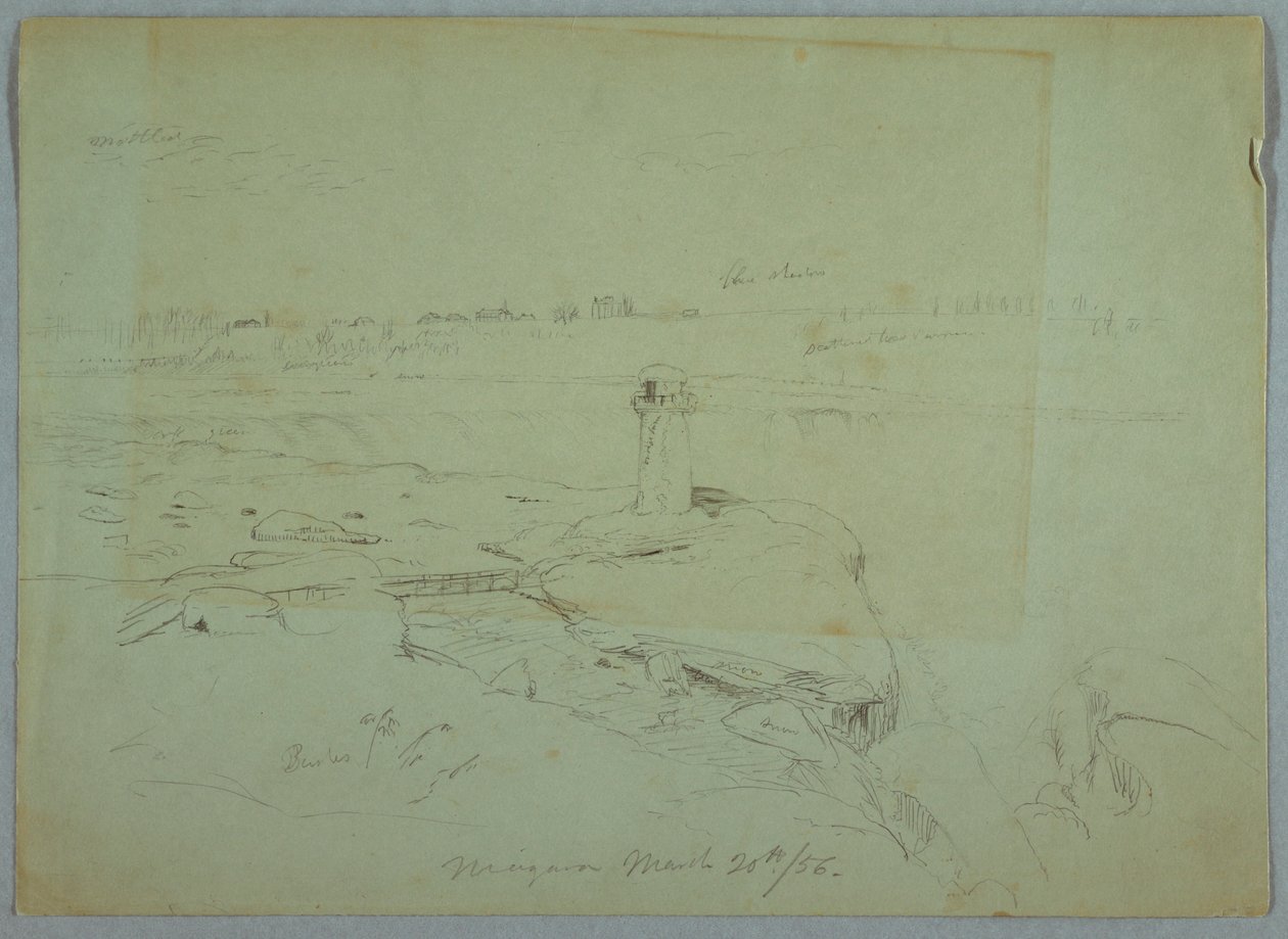 Desenho, Terrapin Point, 20 de março de 1856 de Frederic Edwin Church