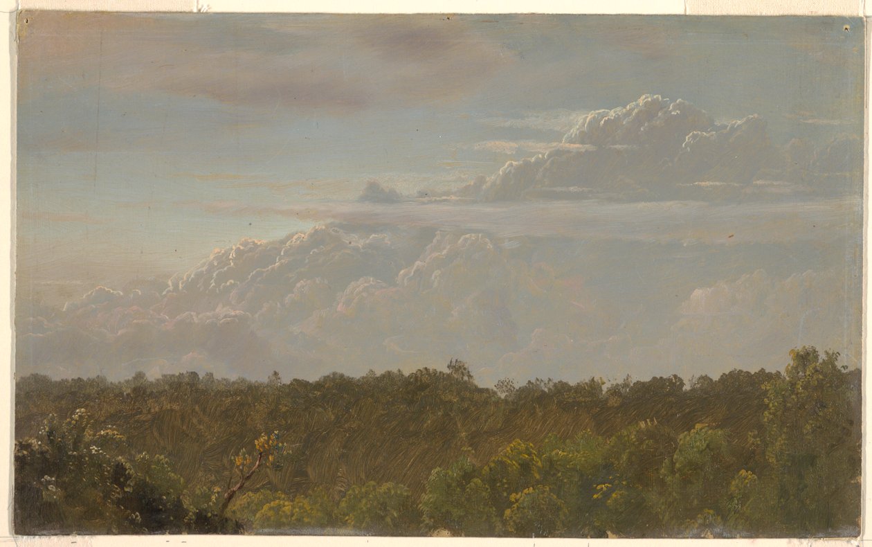 Desenho, Nuvens de trovoada, Jamaica, agosto de 1865, 1865 de Frederic Edwin Church