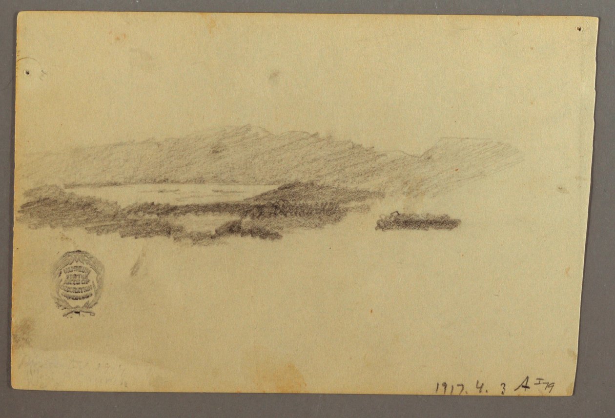 Desenho, Árvores, julho de 1844 de Frederic Edwin Church