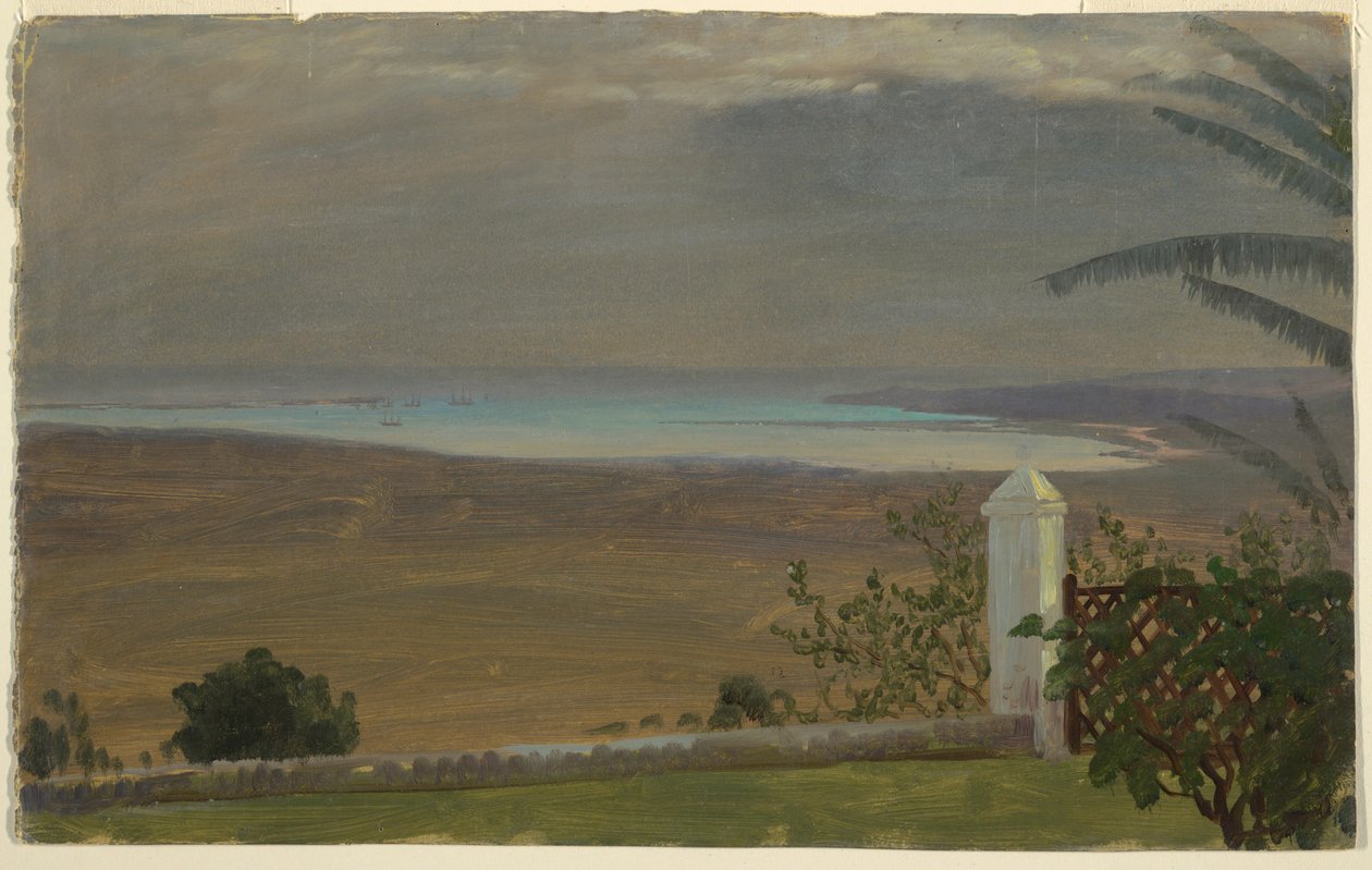 Desenho, Vista do Mar, 1865 de Frederic Edwin Church