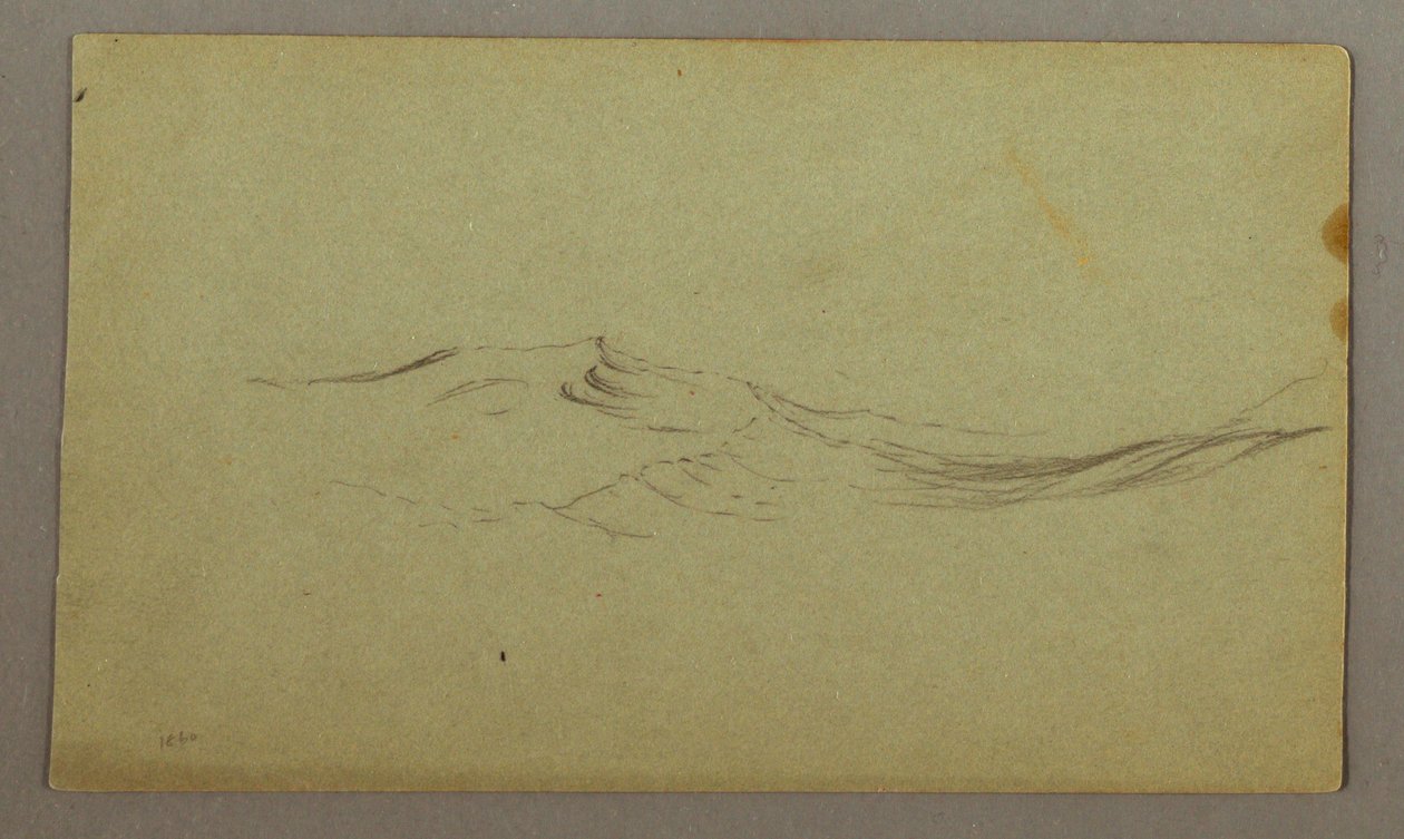 Desenho, Ondas, possivelmente 1860 de Frederic Edwin Church